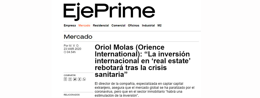 O. Molas: “After this period the real estate will once be very attractive”